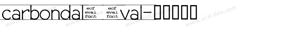 carbondale eval字体转换